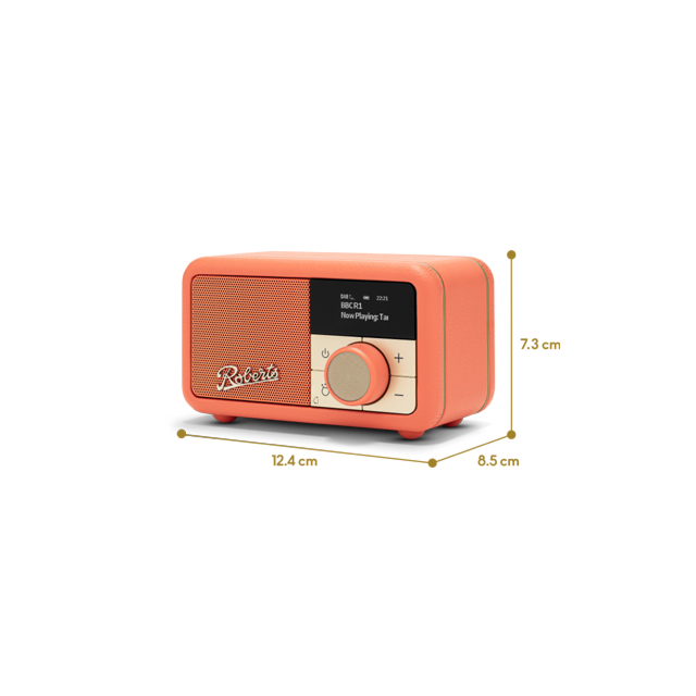 Roberts Radio REV-PETITE2PO Revival Petite2 DAB/DAB+/FM RDS Bluetooth, Rechargable battery, Alarm, T