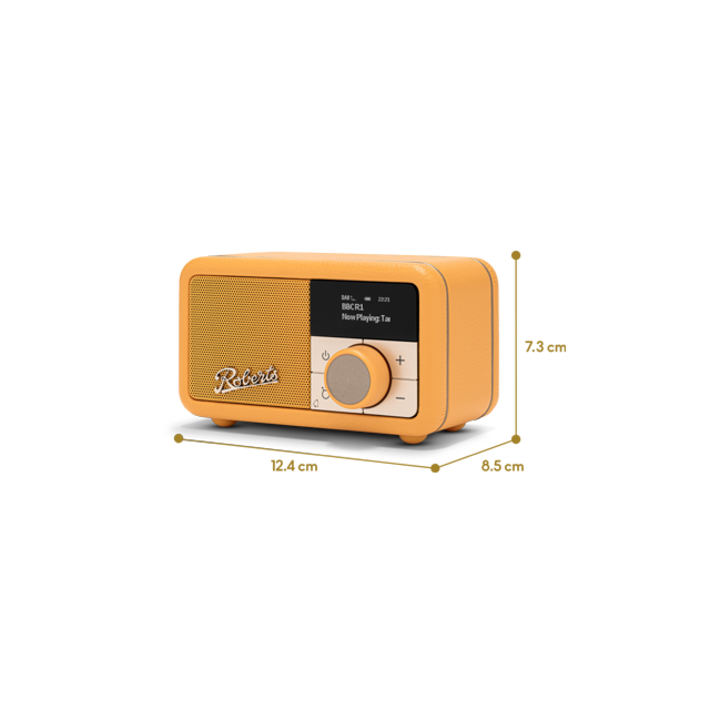 Roberts Radio REV-PETITE2SY DAB+/DAB/FM RDS Radio - Sunburst Yellow