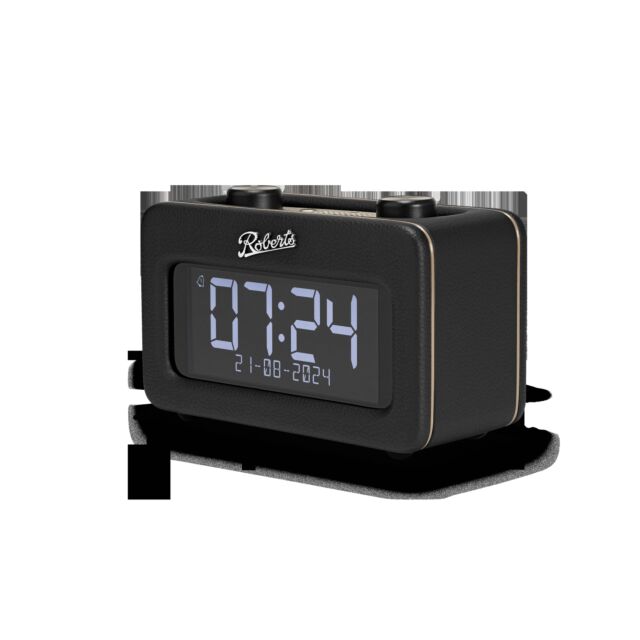Roberts Radio Revival styled DAB+/FM bedside radio with Bluetooth with Alarms - Black