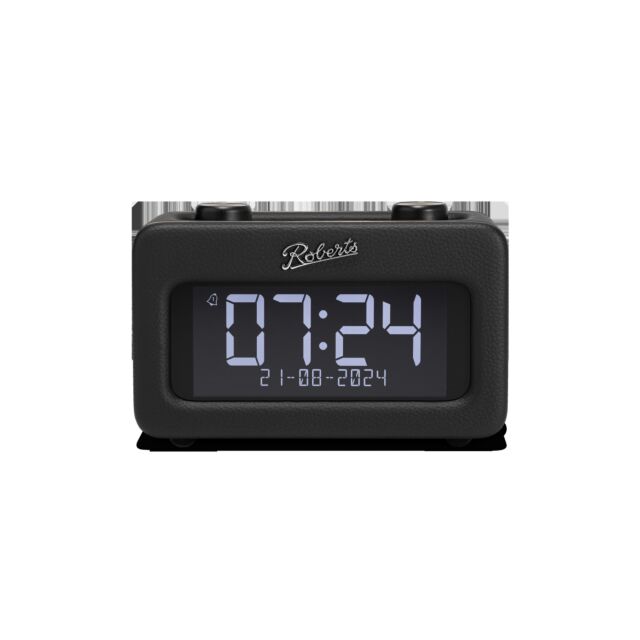 Roberts Radio Revival styled DAB+/FM bedside radio with Bluetooth with Alarms - Black
