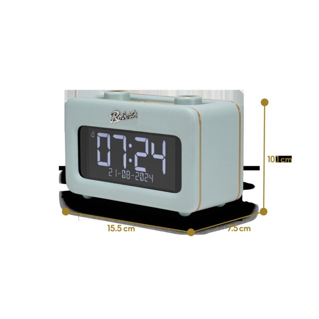 Roberts Radio REV-RESTDE Radio Alarm - Duck Egg