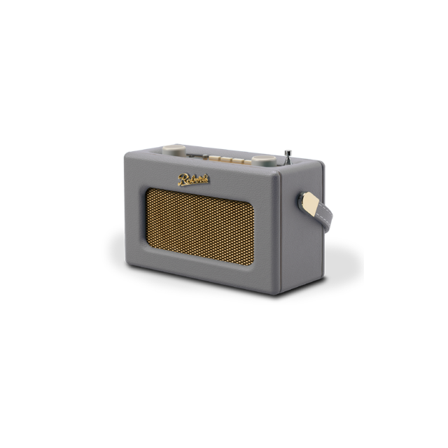 Roberts Radio REV-UNOBTDG Revival Uno' DAB/DAB+/FM radio with 2 alarms and line out in Dove Grey Blu