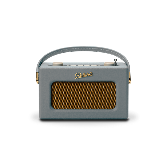 Roberts Radio REV-UNOBTDG Revival Uno' DAB/DAB+/FM radio with 2 alarms and line out in Dove Grey Blu