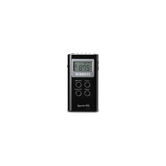 Roberts Radio SPORTS995BK 2 band PLL synthesised stereo personal radio in black