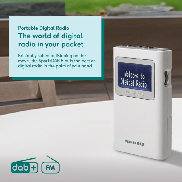 Roberts Radio SPORTSDAB5 DAB/DAB+/FM RDS personal digital radio