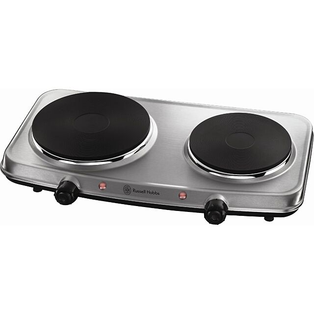 Russell Hobbs 15199 Double Hot Plate In Stainless Steel