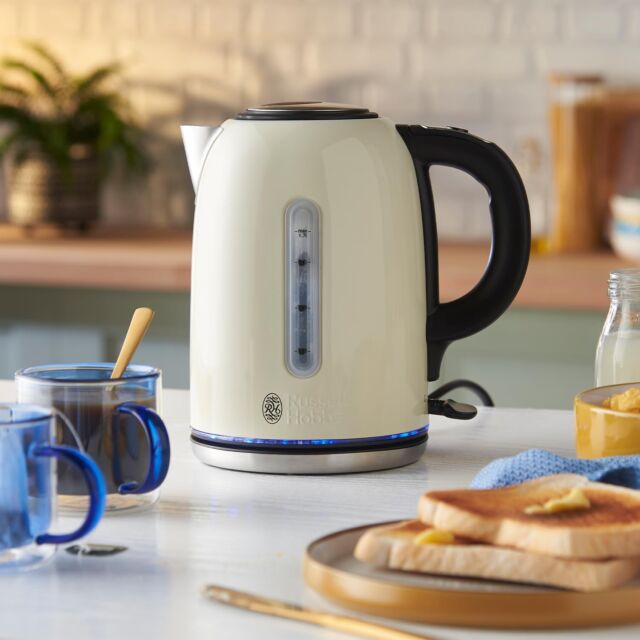 Russell Hobbs 20461 Quiet Boil 1.7L Kettle Cream