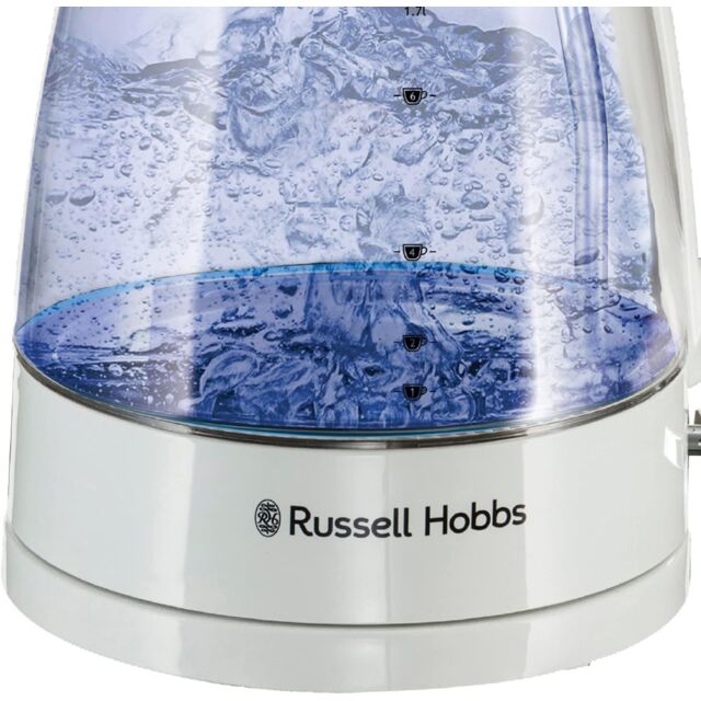 Russell Hobbs 26081 Classic Glass Kettle In White