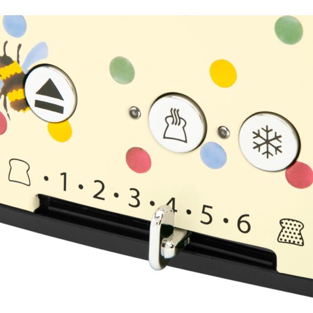 Russell Hobbs 27250 Bumblebee Polkadot 4 Slice Toaster 