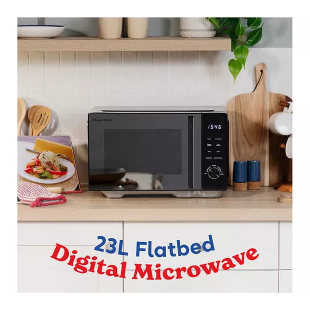 Russell Hobbs RHFM2365B 23L Flatbed Microwave Black