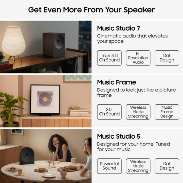 Samsung HW-LS71H/XU Multi-Directional Speaker 3.1.1ch Sound