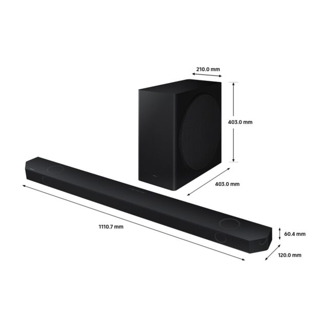 Samsung HW-Q800D/XU 5.1.2ch Soundbar with Wireless Subwoofer - Black