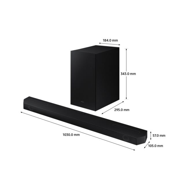 Samsung HW_Q600BXU 3.1.2ch Soundbar & Subwoofer - Black