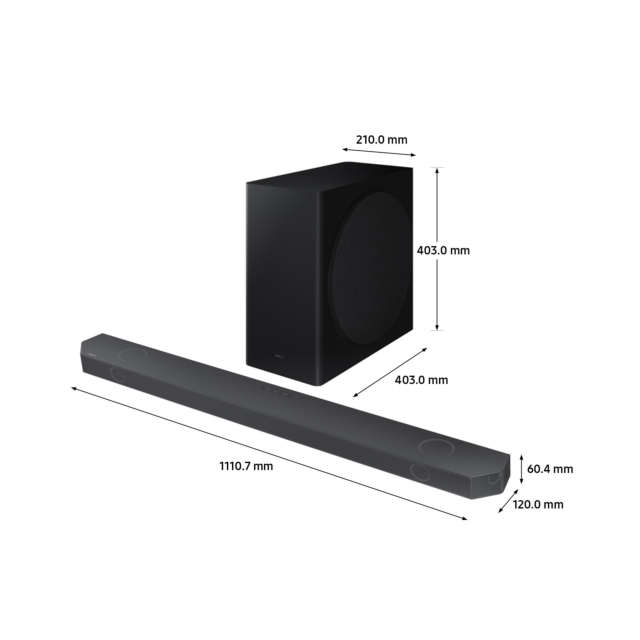 Samsung HW_Q800BXU 5.1.2ch Soundbar & Subwoofer - Black