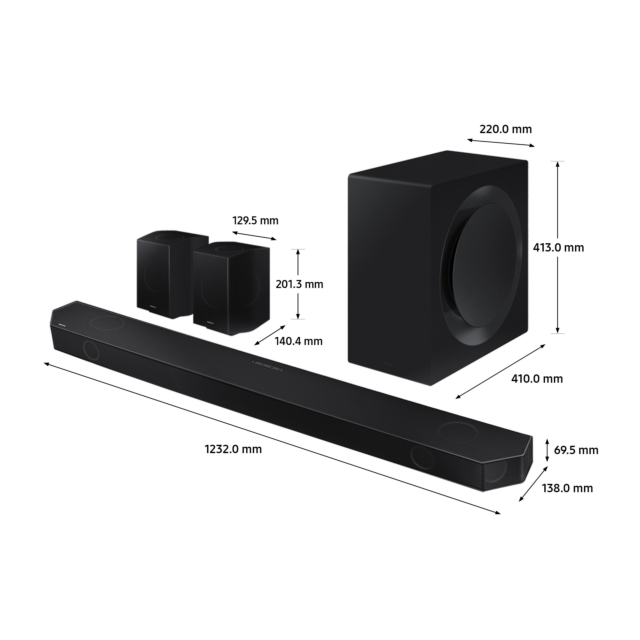 Samsung HW_Q990BXU 11.1.4ch Soundbar & Subwoofer - Black