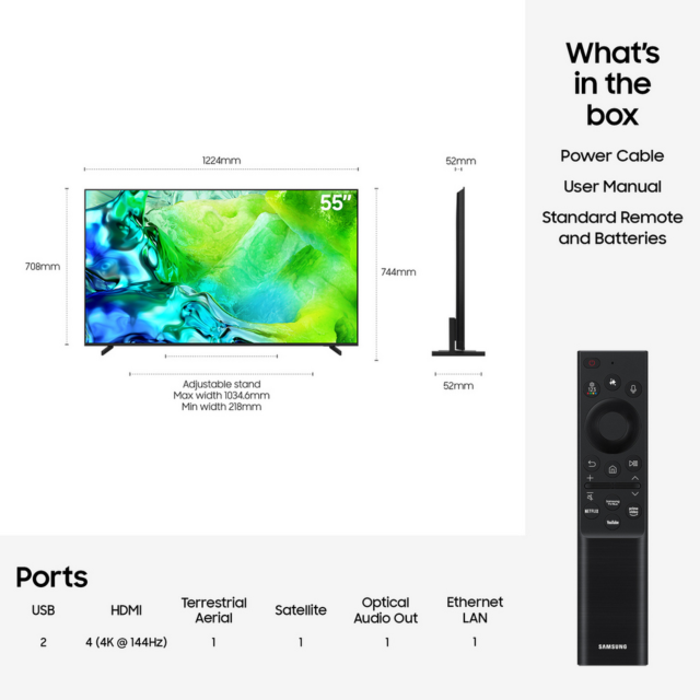 Samsung QE55QN80HAUXXU 55inch 4K Neo QLED Smart TV