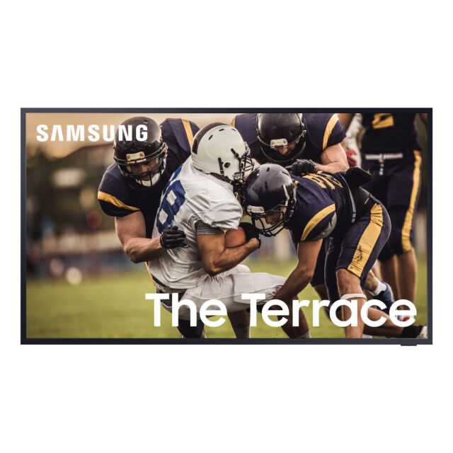Samsung QE65LST7TCUXXU 65inch Terrace 4K QLED Smart Outdoor TV Weather- Resistant Durability (IP55 Rate
