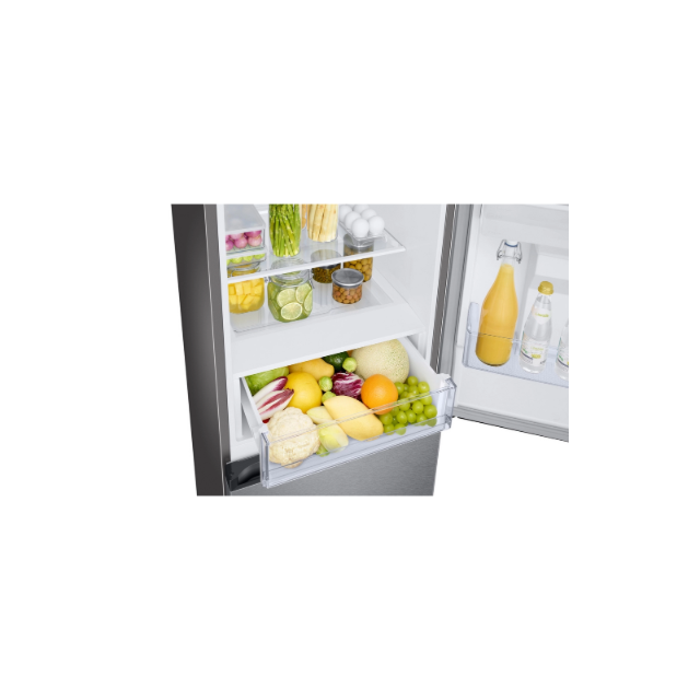 Samsung RB34C632ESA/EU 59.5cm 65 / 35 Split Fridge Freezer - Silver / White