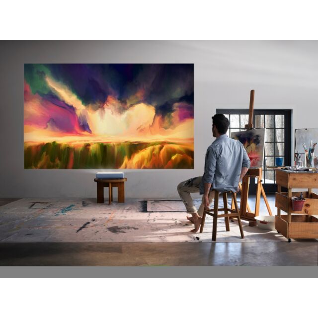 Samsung SPLSP9TFAXXU 130inch 4K Laser Projector Smart Triple Laser Technology with Ultra Short Throw