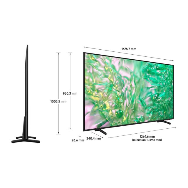 Samsung UE75DU8000KXXU 75inch 4K Crystal UHD HDR Smart TV