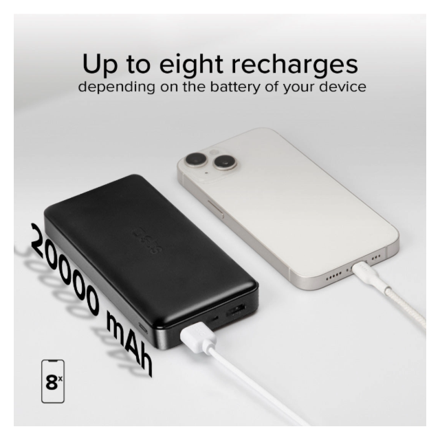 SBS TTBB20000FASTK Fast Charge Powerbank: 20,000 Mah, 2 Usbs