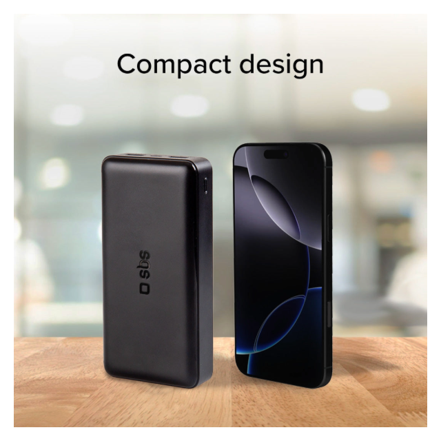 SBS TTBB20000FASTK Fast Charge Powerbank: 20,000 Mah, 2 Usbs