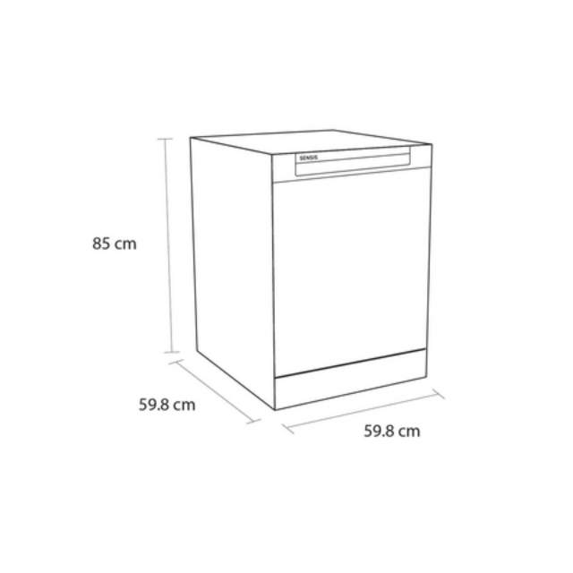 Sensis DWF0214FSDWA Dishwasher - White - 14 Place Settings