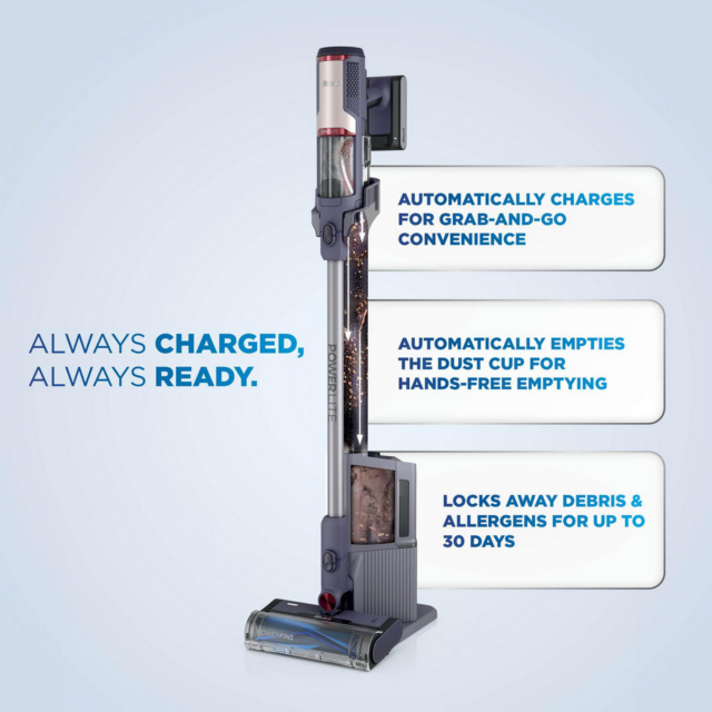 Shark BU3621UKT Cordless Stick Vacuum Cleaner Glacier Blue