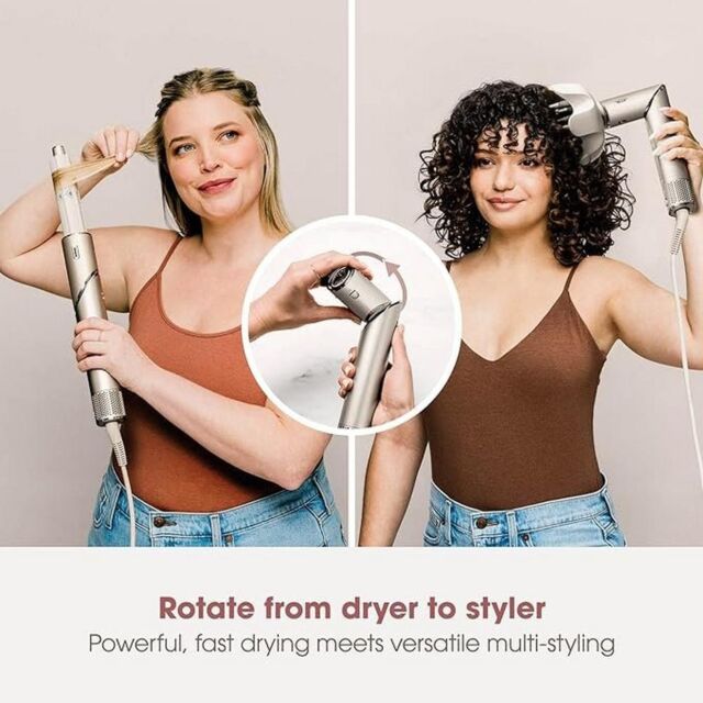Shark HD430SLUK FlexStyle 4-in-1 Air Styler & Hair Dryer for Straight & Wavy - Stone