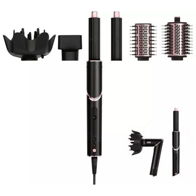 Shark HD440UK FlexStyle 5-in-1 Air Styler + Hair Dryer with Storage Case – Black