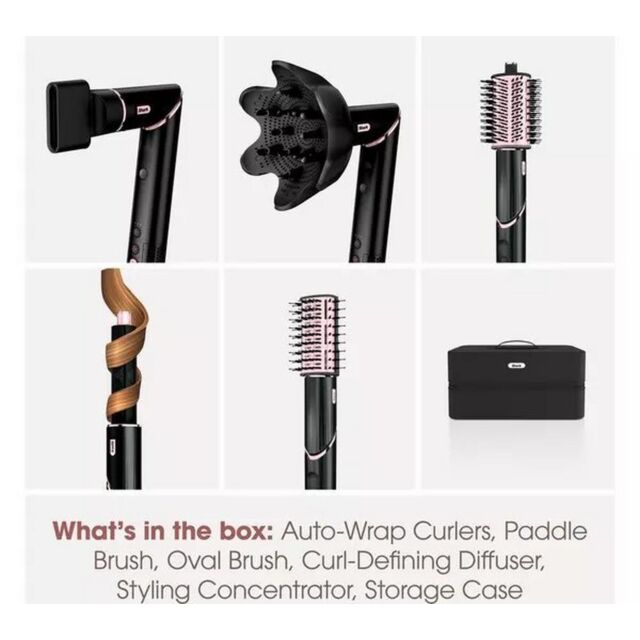 Shark HD440UK FlexStyle 5-in-1 Air Styler + Hair Dryer with Storage Case – Black