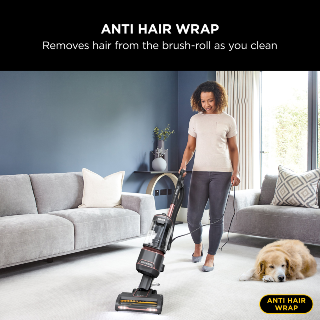 Shark NZ690UKT Anti-Hair Wrap Upright Vacuum Cleaner with Lift-Away - Pet Model - Rose Gold