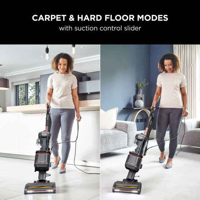 Shark NZ690UKT Anti-Hair Wrap Upright Vacuum Cleaner with Lift-Away - Pet Model - Rose Gold