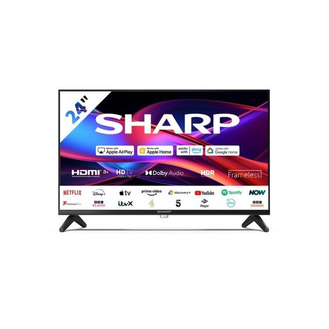 Sharp 1T-C24GD2225K 24inch HD Ready Frameless Smart Roku TV