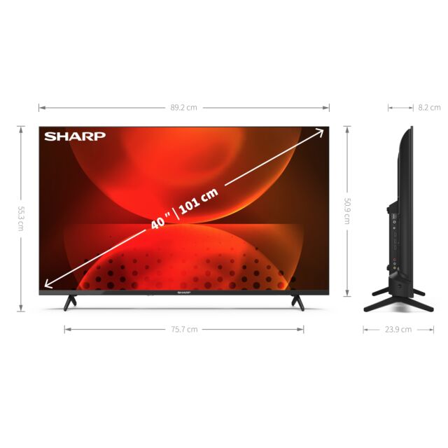 Sharp 2T-C40FH2KL2AB 40inch Full HD LED Android Smart TV Chromecast