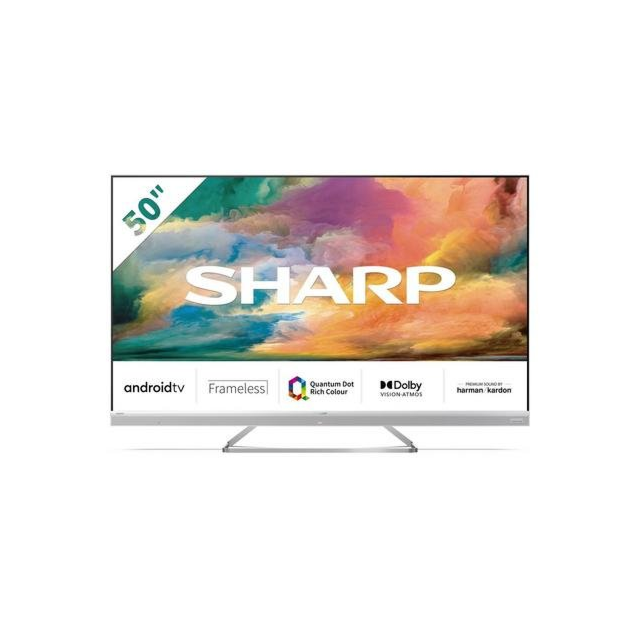 Sharp 4T-C50EQ4KM2AG 50inch 4K UHD Frameless Quantum Dot Android TV