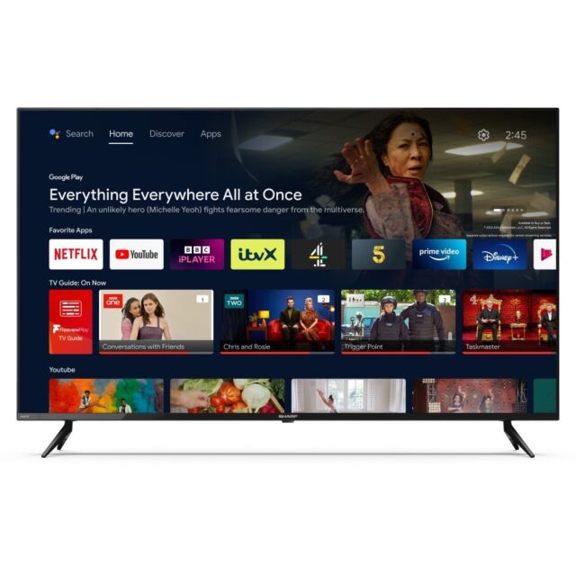 Sharp 4T-C55FP1KL2AB 55inch 4K UHD Android Smart TV