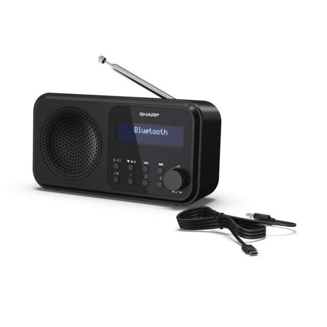 Sharp DR-P420 BK Wireless DAB Radio - Black
