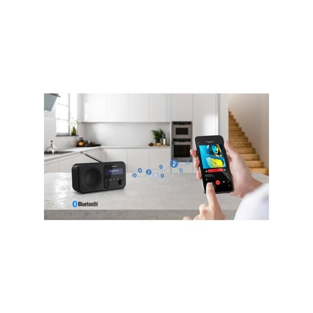Sharp DR-P420 BK Wireless DAB Radio - Black