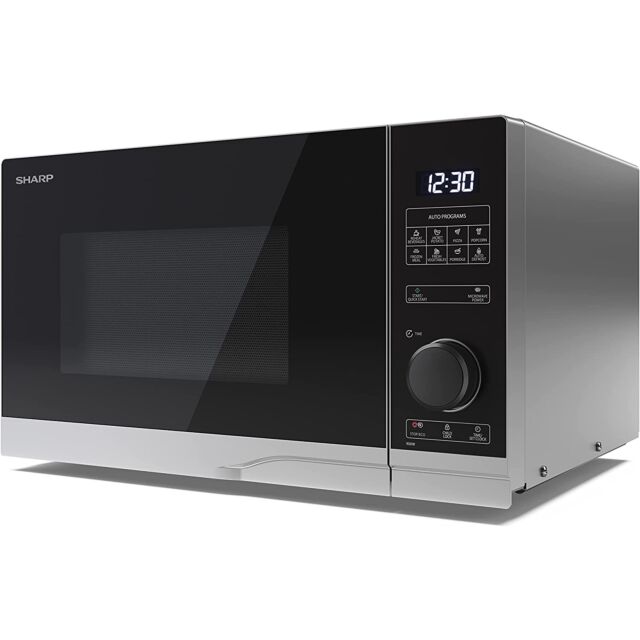 Sharp YC-PG254AU-S 25 Litres Grill Microwave Oven - Silver/Black