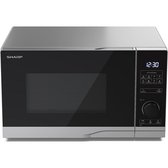 Sharp YC-PG254AU-S 25 Litres Grill Microwave Oven - Silver/Black