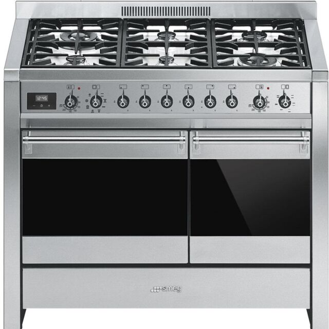 Smeg A2-81 100Cm Opera Dual Fuel Range Cooker Stainless Steel