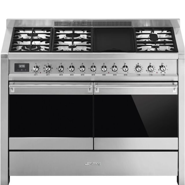 Smeg A4-81 120Cm Opera Dual Fuel Range Cooker Stainless Steel