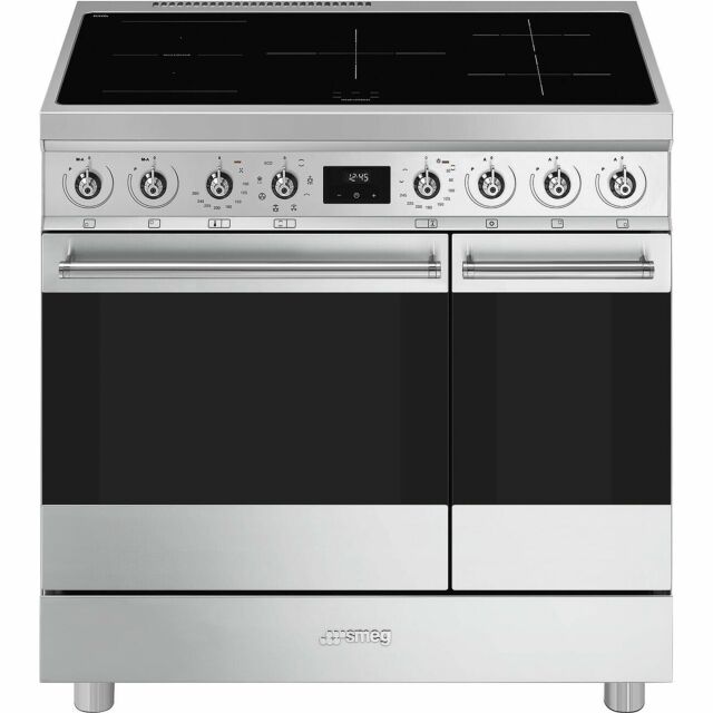 Smeg C92IMX2 81.3Cm Electric Rangecooker With Double Oven And Induction Hob - Stainless Steel