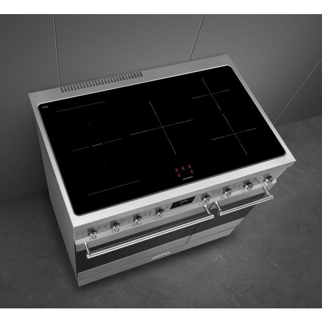Smeg C92IMX2 81.3Cm Electric Rangecooker With Double Oven And Induction Hob - Stainless Steel