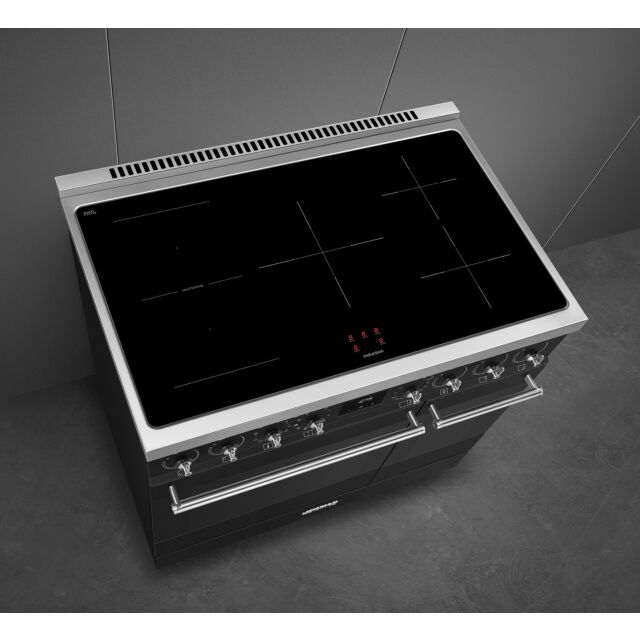 Smeg C92IPMB2 85.3Cm Electric Rangecooker With Double Oven And Induction Hob - Matte Black