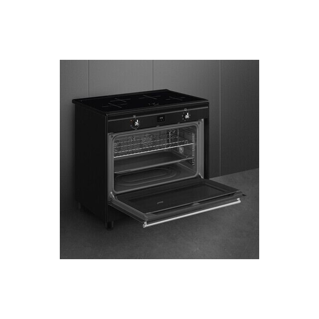 Smeg CX91IMBL 90Cm Concert Induction Range Cooker 