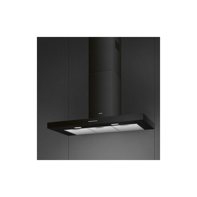 Smeg KBT100BL 100Cm Chimney Cooker Hood
