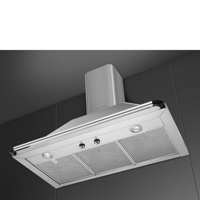 Smeg KTR90XE 90cm Victoria Chimney Hood Stainless Steel