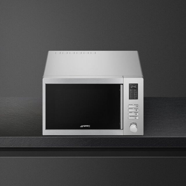 Smeg MOE34CXIUK 34 Litres Combination Microwave Oven - Stainless Steel